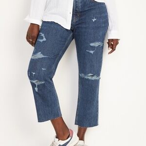 Old Navy High Rise Slouchy Straight Jeans Size 0